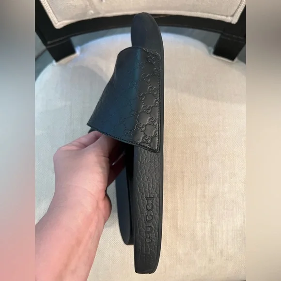 Authentic Gucci Slides women - Micro Guccissima - Picture 4 of 7